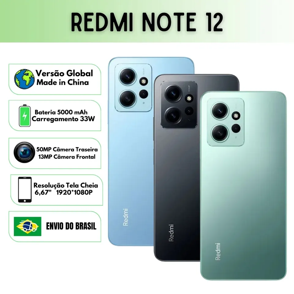 Smartphone Redmi Note 12 4gb Ram 128 Rom